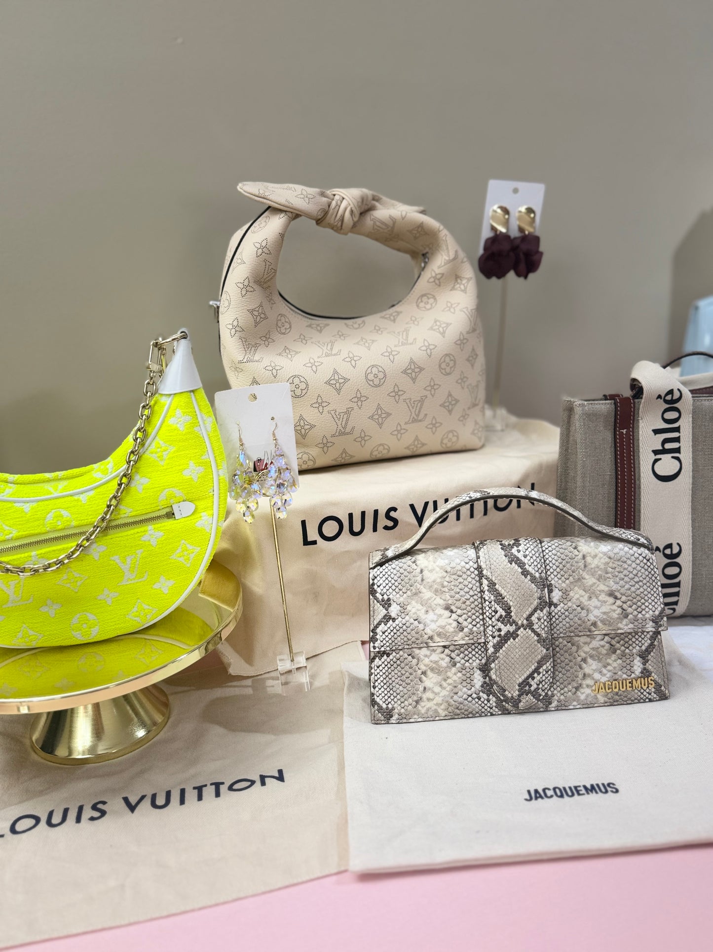 Jacquemus Le Grand Chiquito Bag – Python Embossed Leather Top Handle