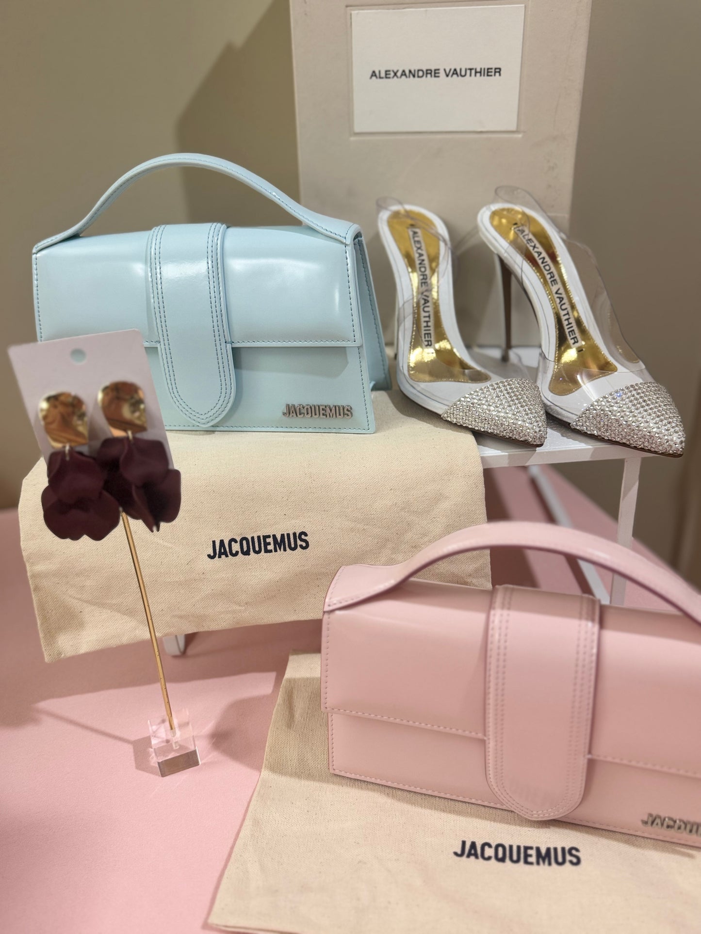 Jacquemus Le Grand Chiquito Bag – Pink Patent Leather Top Handle