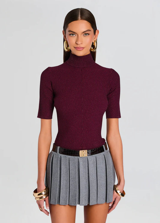 Retrofete Metallic Pinot Roselyn Knit Top