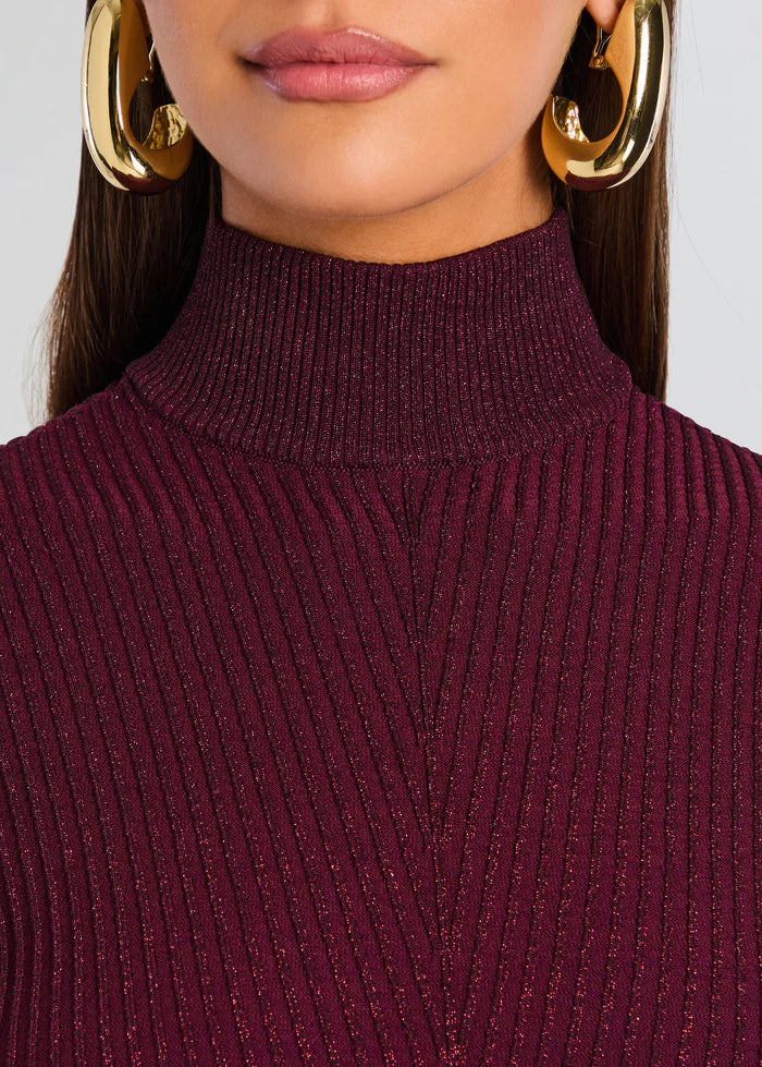 Retrofete Metallic Pinot Roselyn Knit Top