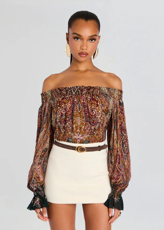 Hermant & Nandita Ruza Smocked Top