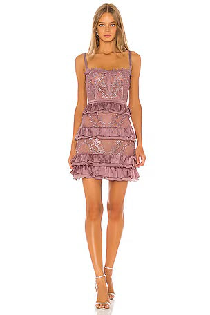 V. Chapman x Revolve Peony Dress in Elderberry