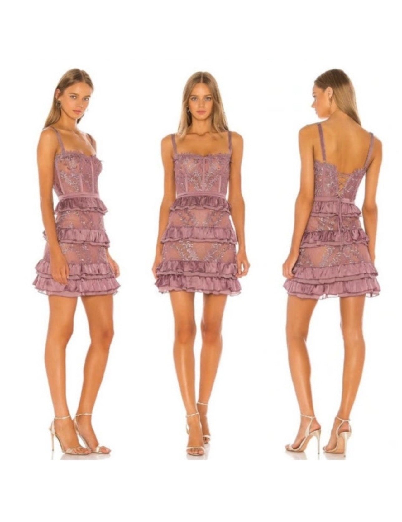 V. Chapman x Revolve Peony Dress in Elderberry