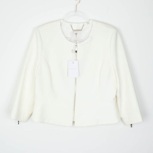 Ted Baker London NWT Bow Neck Jacket Blazer Zip Copper