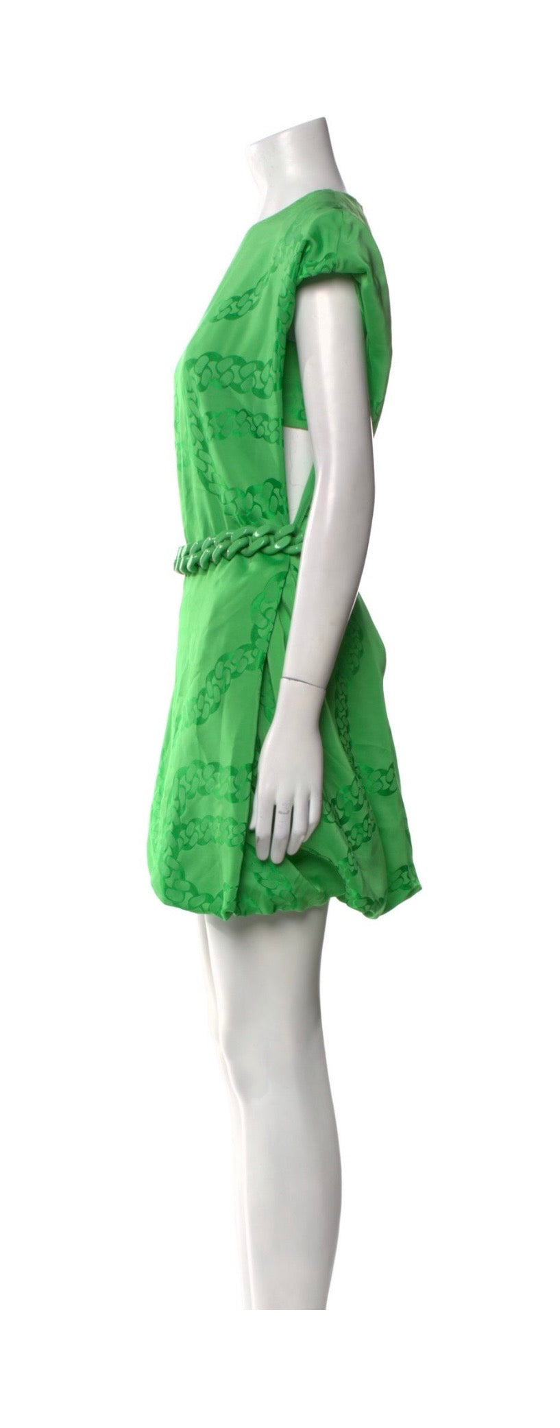 Stella McCartney Jacquard mini dress with chain detail