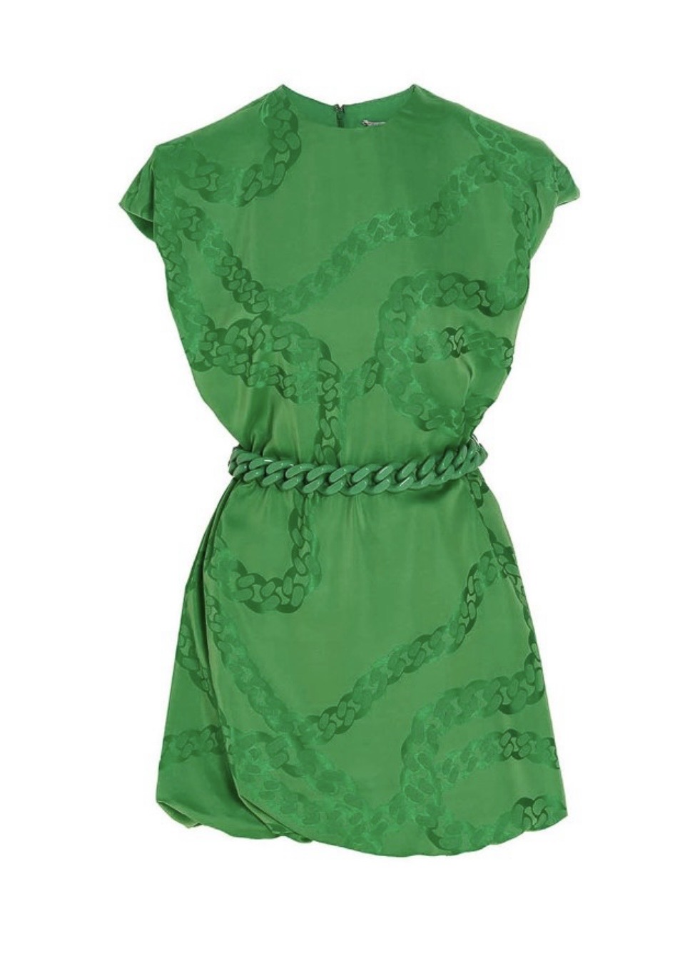 Stella McCartney Jacquard mini dress with chain detail