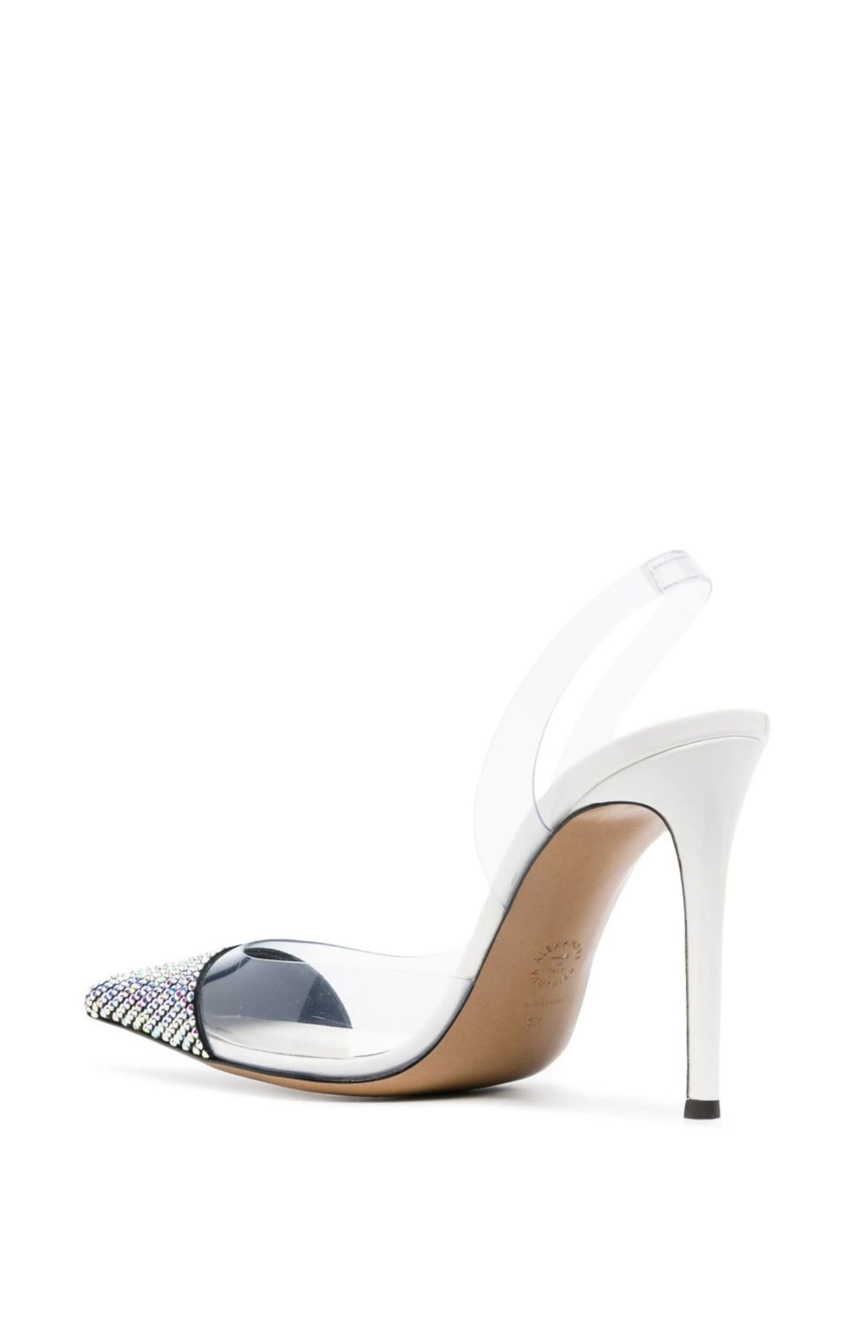 Alexandre Vauthier Crystal PVC Pumps – Clear Stiletto Heels with Rhinestone Toe
